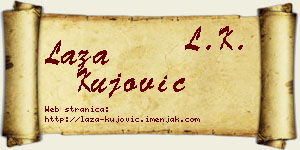 Laza Kujović vizit kartica
